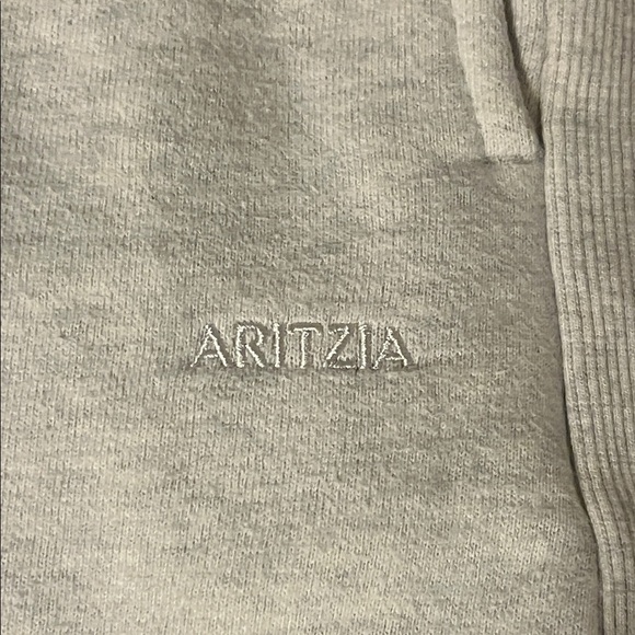 ARITZIA Boyfriend Fit Sweatfleece Cozy Fleece Women’s Grey Lounge Casual Shorts - Picture 2 of 8